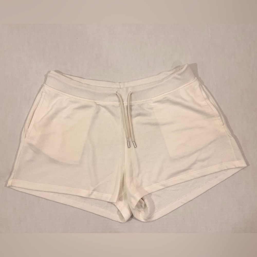 H&M Cream Athletic Shorts Elastic Waistband